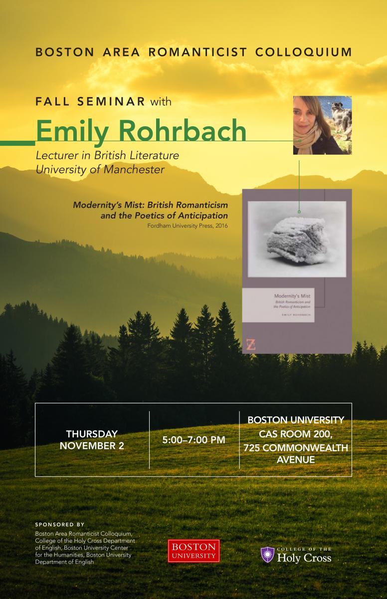 Fall Seminar with Emily Rohrbach 11 x 17 Poster Example