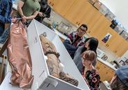 Prof. Luyster and students visit the Worcester Art Museum's Conservation Studio