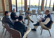 Small breakout discussion at 2022 Preaching from the Roots retreat