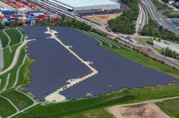 Solar farm in Worcester