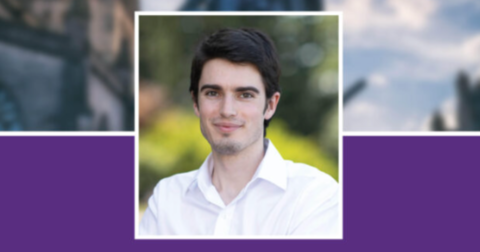 young man in a white collared shirt