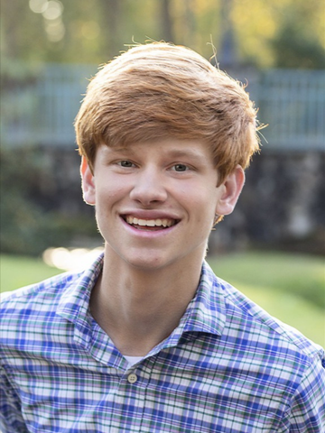 young man in a checkered shirt