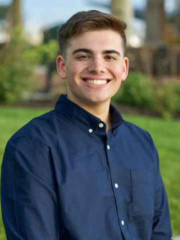 young man in a button down shirt